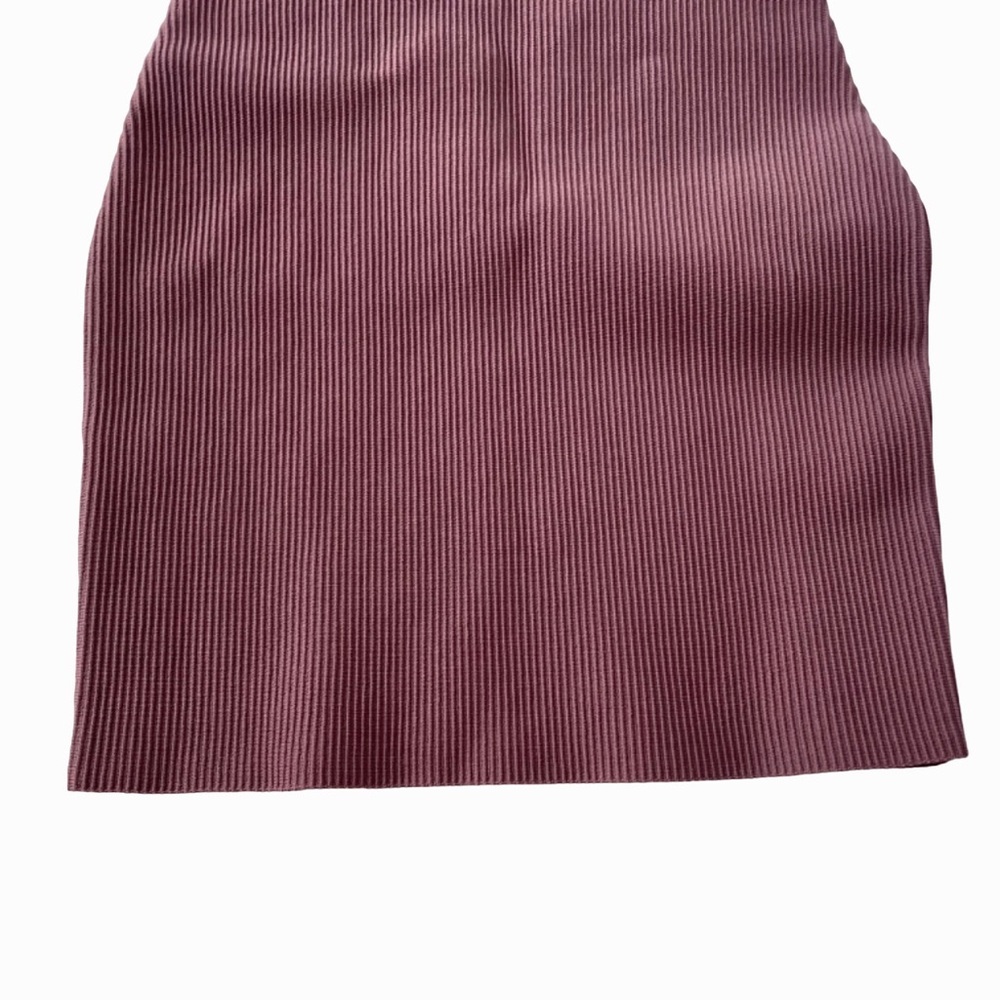 Babaton Sculpt Knit Squareneck Mini Dress in Taupe - Picture 5 of 7